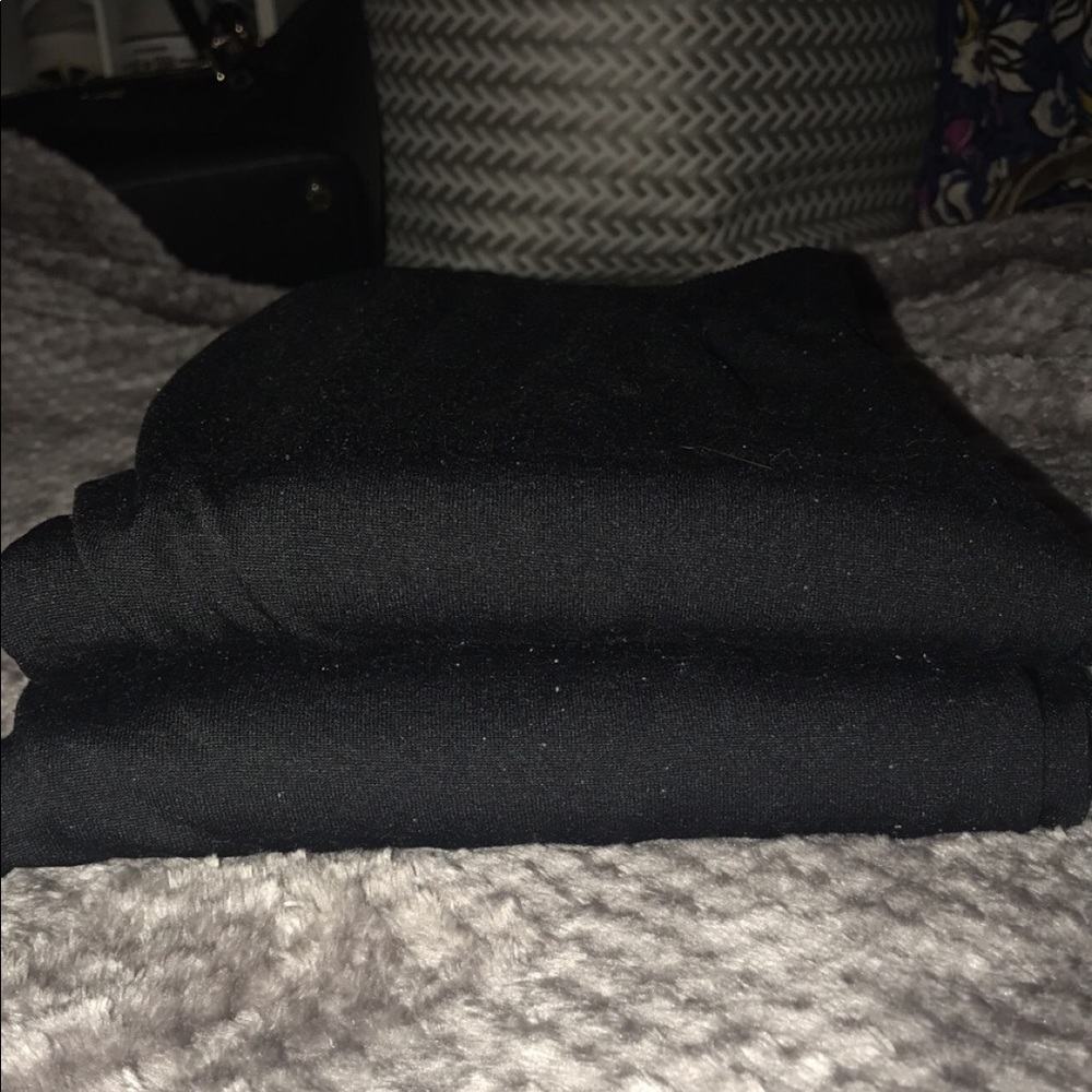 Fleece lined black leggings